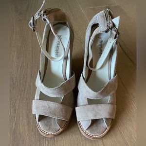 Jeffrey Campbell Dakota Suede straps wedges
